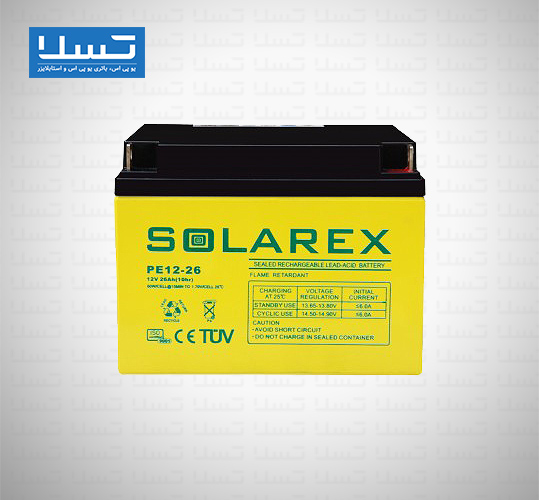 باتری یو پی اس 26 آمپر سولارکس باتری یو پی اس 26 آمپر سولارکس